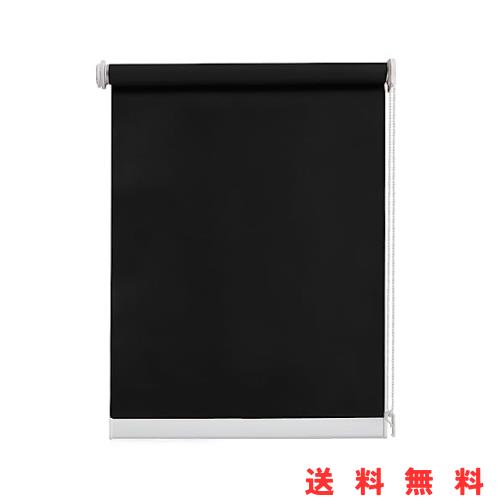 Deconovo ロールスクリーン 突っ張り式 ロールカーテン 1級遮光 UVカット 穴あけ不要 取り付け簡単 目隠し 断熱 防寒 幅90cm丈135cm ブラの通販は 5,725円