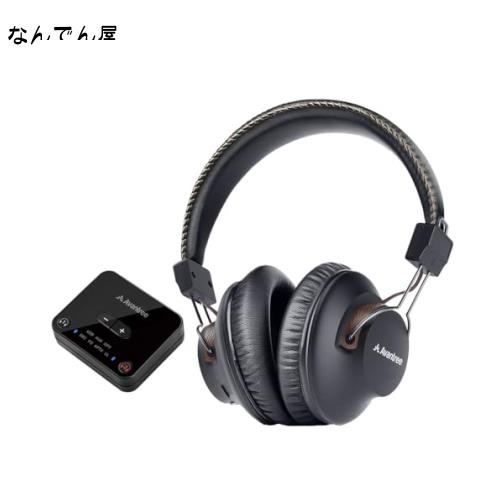 Avantree HT4189 - テレビ用40時間ワイヤレスヘッドフォンセット（光デジタル AUX RCA）Bluetooth送信機付き、デュアルリンク対応、シニの通販は 12,949円
