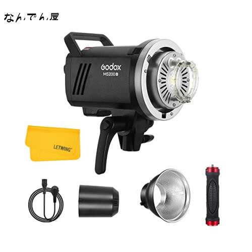 GODOX MS200-V MS200V コンパクト スタジオ ストロボ フラッシュ 200W、2.4G X システム ポータブル フラッシュライト ボーエンズマウンの通販は