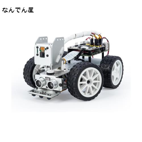 SunFounder PiCarX スマートビデオロボットカーキットRaspberry Pi 4/3B+/3B/Zero W, Python/Blockly (Like Scratch), 充電式電池付属, の通販は
