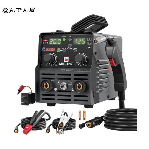 GZ GUOZHI 溶接機 100v 半自動 125A アーク溶接 ノンガスワイヤー溶接 tig溶接 1台3役 インバーター直流 半自動溶接機  定格使用率60% 小の通販はau PAY マーケット - なんでん屋 au PAY マーケット店 | au PAY マーケット－通販サイト