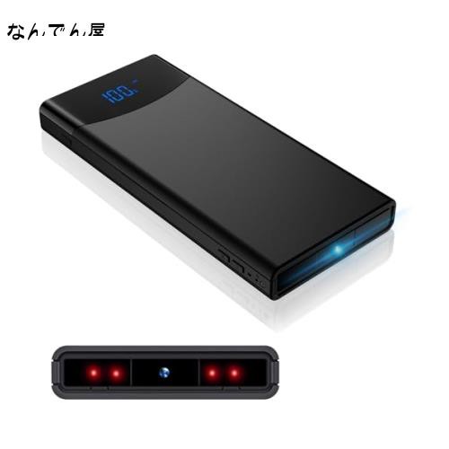 Axlgax 小型カメラ 50時間連続録画 64GBカード付き 10000mAh 隠しカメラ 256GBカード対応 動体検知 1080P画質 バッテリー表示  暗視機能 その他家電