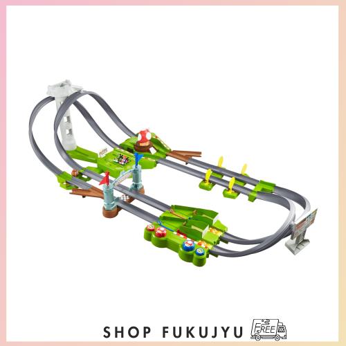 ホットウィール マリオカート サーキット トラックセット(マリオカー、ヨッシーカー各1台 計2台付き) 【ミニカー】【プレイセット】【5才の通販は 9,882円