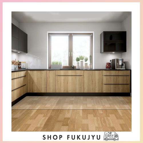 【拭くだけ】キッチンマット 透明 80×255cm クリアマット 1.5mm厚 拭ける PVCマット 床暖房対応 お手入れ簡単 台所マット ソフト エンボの通販は