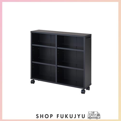 【BLKP】 パール金属 本棚 キャスター付き 隙間収納 木製 取っ手付き 収納カート 押し入れ収納 ワゴン マルチカート カラーボックス 奥行の通販は 6,149円