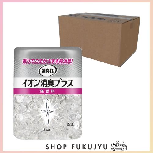 消臭力 イオン消臭プラス [ケース販売] 部屋用 トイレ用 置き型 無香料 本体 320g×16個 クリアビーズ 部屋用 玄関 リビング キッチン トの通販は 5,826円