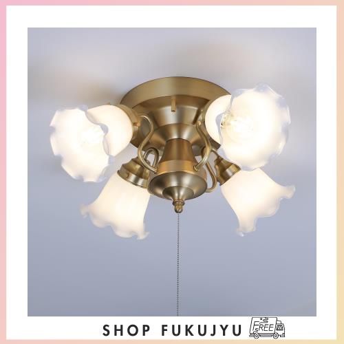 シャンデリア 4灯 ペンダントライト ガラス 真鍮おしゃれ E26 8畳 10畳 12畳 クラック LED リビング ダイニング 寝室 北欧 カフェ レトロ