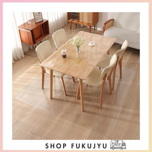 Yiwbj ダイニングマット 透明 エンボス加工 180x240cm 厚さ1.5mm 特大サイズ PVC 床保護マット クリア 撥水 ダイニングテーブル 下に敷くの通販は