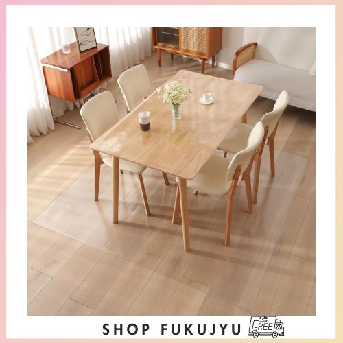 Yiwbj ダイニングマット 透明 エンボス加工 200x250cm 厚さ1.5mm 特大サイズ PVC 床保護マット クリア 撥水 ダイニングテーブル 下に敷くの通販は