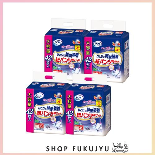 リフレ 【ケース販売】 ひとりで簡単装着紙パンツ用パッド4回吸収 42枚