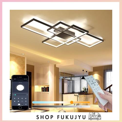 KOVOL LED シーリングライト 8畳 10畳 12畳 14畳 おしゃれ 北欧 照明器具 天井 APP遠隔制御 無段階調光調色 リモコン付き 日本語取説付き