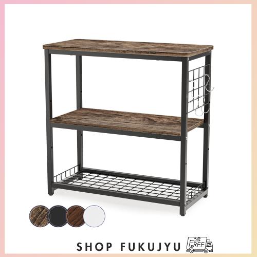 DEWEL 水槽台 水槽スタンド 幅65×奥行30×高さ65cm 中棚板高さ三段階調整可能 総耐荷重約150kg 頑丈 水槽棚 3段 フック付き 組立式水槽 8,888円