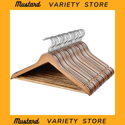 夢の家 ハンガー 木製ハンガー スーツ ハンガー ハンガー セット ハンガー すべらない 360度回転 天然高級木 ハンガー…