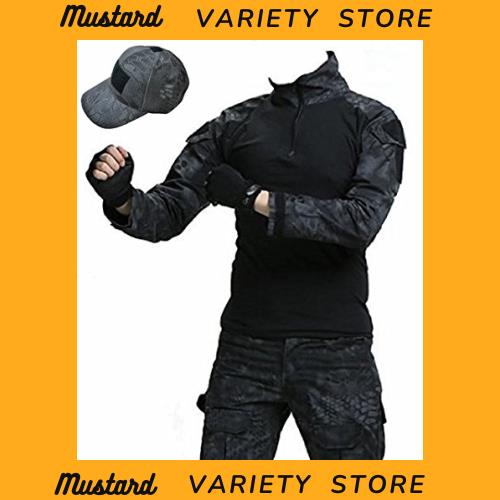 タイフォーン迷彩 ジャケット + コンバットパンツ + タクティカルキャップ 3点セット戦闘服 M,L,XL (S) 6,540円