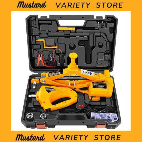 E-HEELP電動ジャッキ 3t 12V SUVとセダンに対応自動車ジャッキ 電動レンチ付き車用ジャッキ タイヤ交換用電動じゃっき 耐荷重 3トン車用