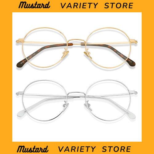 [Cyxus] シクサズ 韓流メガネ 韓流ファッション（クリアレンズ） フルフレーム 軽量設計 ブルーライトカット UVカット ユニセックス (金