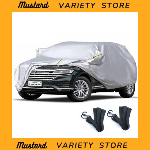 LINFEN ボディカバー 車カバー 5層構造 裏起毛タイプ 防水防塵防輻射紫外線 カーカバー 汎用 サイズ 台風・黄砂 対策 軽 SUV ワゴン セダ