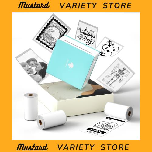 Phomemo M02 スマホ対応 サーマルプリンター 3ロールシール付き セット ポータブル型 ミニプリンター メモプリンター　モバイルプリンタ 7,722円