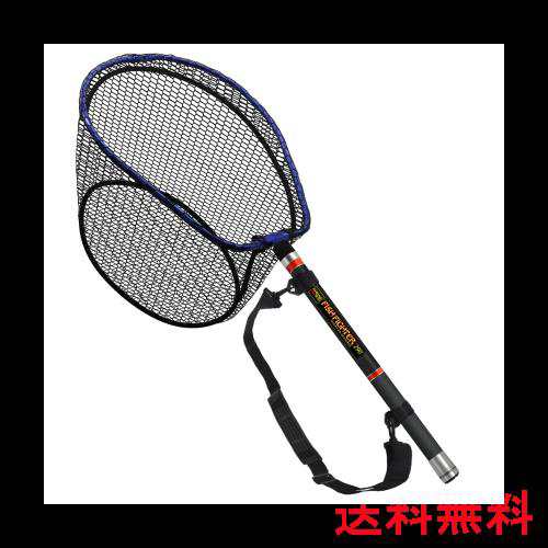 CHEUNG WIN 玉網 伸縮 ランディングネット ラバーネット タモ網 4つ折り枠 オーバル型 すくい網 カーボン製タモの柄