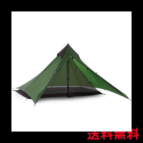 Naturehike公式ショップ ワンポールテント ソロキャンプ 1人用 超軽量 前室付き ダブルウォール 20D 耐水圧PU2000mm コンパクト 専用グラ