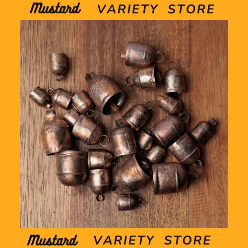 Limbad 2.5インチ10ピースミニ素朴なヴィンテージ鉄錫金属クリスマスオーナメントジングルベル工芸品、小さなカウベルハンドリングチャイ 7,407円