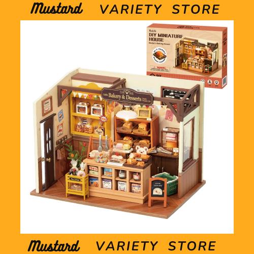 Robotime ミニチュアドールハウスキット モデルハウス ミニチュアキット LEDライト付き DIY 手作り クラフト ロマンチック 母の日 誕生日