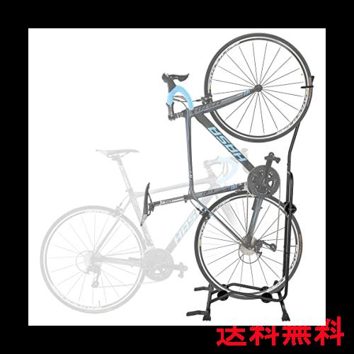 サイクリングディール アップライトバイクスタンド - プレミアム品質の縦・横調節可能な自転車フロアパーキングラック - ガレージや自宅