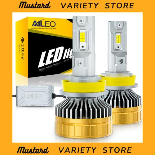 AILEO 車用 H11 LEDヘッドライト 爆光 新車検対応 超高輝度CSPチップ搭載 6500K ホワイト 30000LM H11 LEDバルブ 放熱性 キャンセラー内 5,496円
