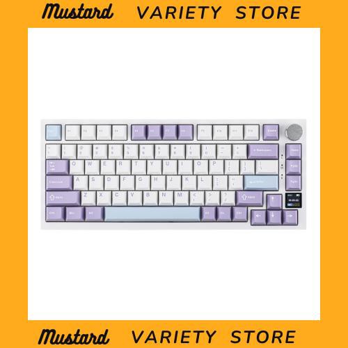 EPOMAKER Ajazz AK820 Pro ゲーミングキーボード 75%ガスケット搭載メカニカルキーボード TFTスクリーン 3モード(Bluetooth 5.1/2.4Gワイ