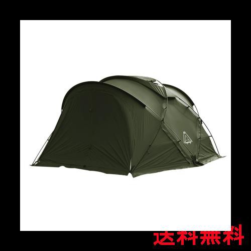 Tenplay 「G-TENT-M」シェルターテント ドームテント 4-6人用 幅350cm リビングルーム 4シーズン 防水防風 70Dナイロン 煙突穴付き アル