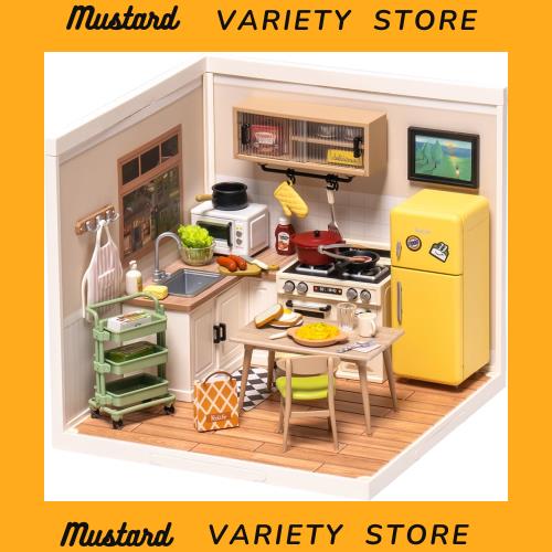 Robotime プラスチック DIYミニチュアハウスキット ドールハウス ミニチュアフード おもちゃ 人形用ハウス ledライト付き プレゼント ク 7,479円