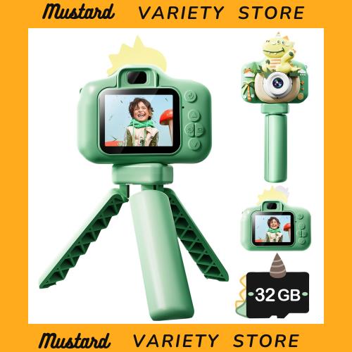 キッズカメラ 子供用カメラ おもちゃ Skifry 三脚付 トイカメラ 4800ｗ画素 1080P HD動画 自撮り最適 タイマー撮影 32GB TFカード シリコ 7,483円