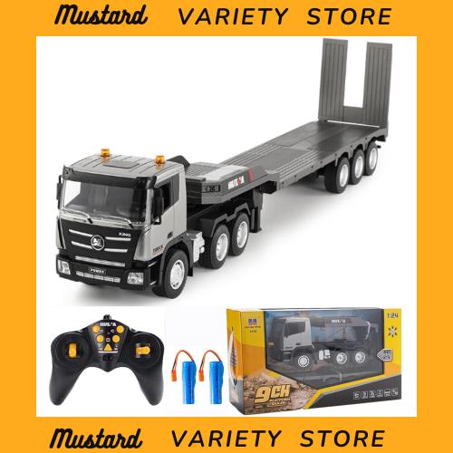 ラジコンカー こども向け 重機回送大型トレーラーラジコン トレーラー ラジコン セーフティーローダー 多機能 建設車両 合金強化版 2.4GH