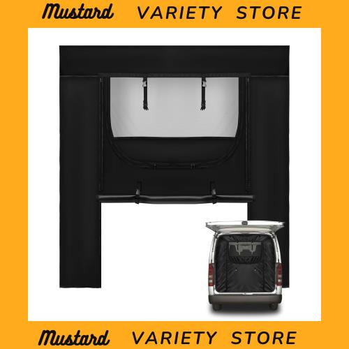 Ceritica 車中泊 網戸 ハイエース 100~300系 スーパーGL 1~7型 車用防虫ネット 車網戸 バックドア用 2024新型 ゴムテープ式 両面スライド