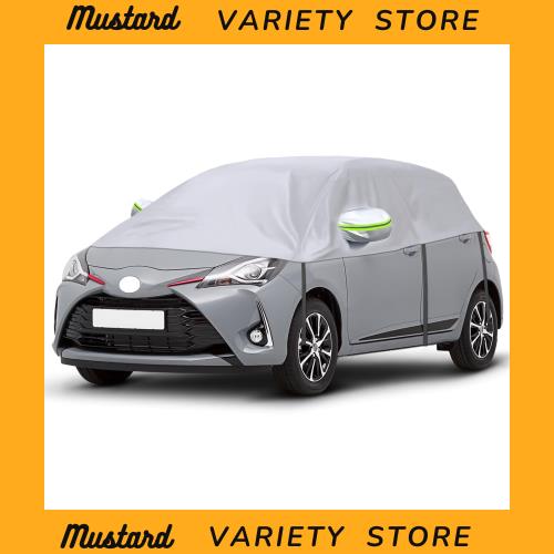 車ボディカバー ハーフ 裏起毛タイプ ハッチバック 車体ハーフカバー 210Dオックスフォード生地 UVカット 内装保護 熱遮断 雹対策 100%品 5,434円