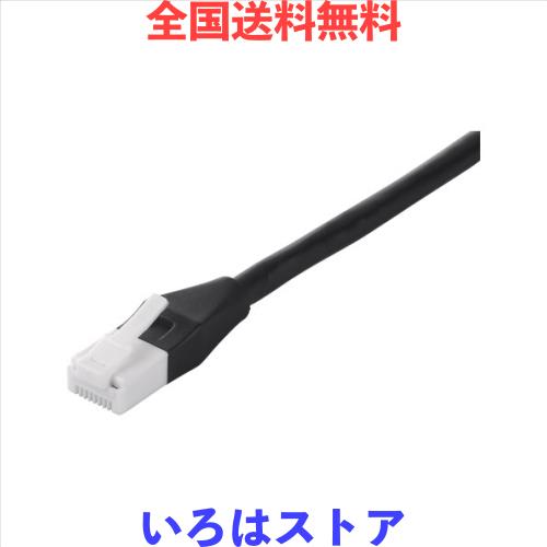 バッファロー BUFFALO ツメの折れないLANケーブル カテゴリー6 ストレート スタンダード 50m ブラック BSLS6NU500BK2の通販は