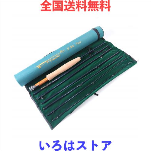M MAXIMUMCATCH Maxcatch 旅行用フライロッド７本継フライフィッシングロッドケース付 (6weight 9ft 7pieces)