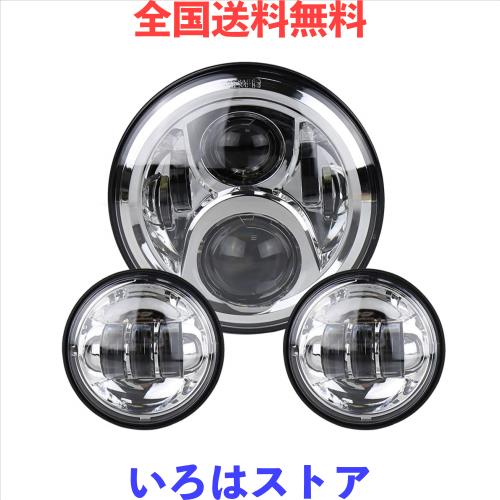 MOVOTOR 7インチヘッドライトセット ハーレーダビッドソン用 7