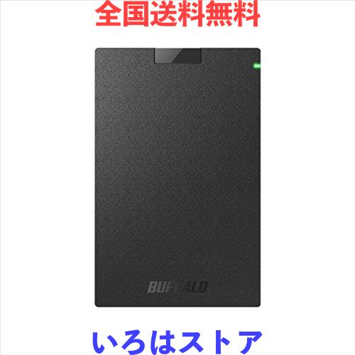 バッファロー BUFFALO USB3.1Gen1 ポータブルSSD 1.9TB 日本製 PS5/PS4(メーカー動作確認済) 耐衝撃・コネクター保護機構 SSD-PG1.9U3-B/