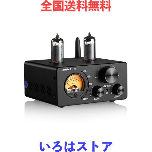 AIYIMA T9 Bluetooth 5.0 100W*2チューブアンプ 2.0チャンネル 真空管 USB DACステレオHiFiホームオーディオデジタルアンプ RCA/COA/Opt/