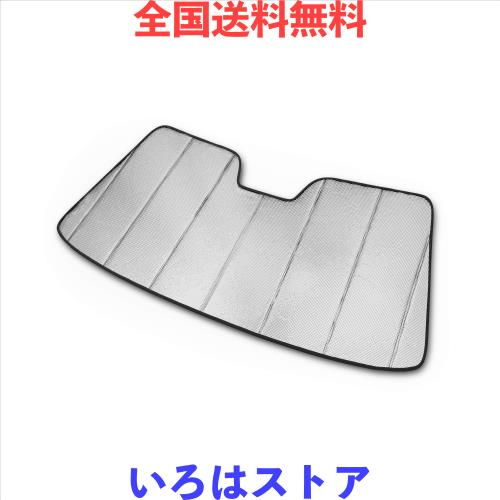 AutoTech Park 折りたたみ式サンシェード カスタムフィット フロントガラス用サンシェード Autotech Park 折りたたみ式サンシェード 2020-2024 Tesla モデルYに