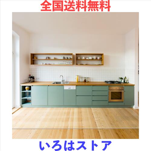 【拭くだけ】キッチンマット 透明 270×100cm クリアマット 1.5mm厚 拭ける PVCマット 床暖房対応 お手入れ簡単 台所マット ソフト エンの通販は 6,829円