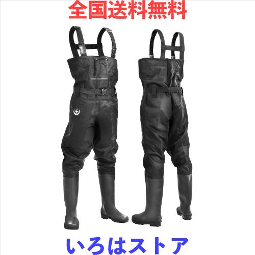 [unizom] ウェーダー 釣り 胴長 長靴 【インナーメッシュ】 ラジアルソール 防水 スーツ チェストハイ フィッシングウェーダー (26cm~27cの通販は