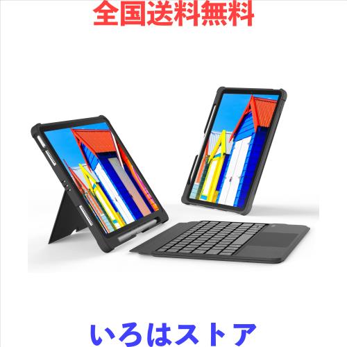 【高級版】ipad第9世代キーボード付きケース 日本語配列 ipad 10.2 ケース キーボード トラックパッド付き iPad air3 キーボード 横も縦