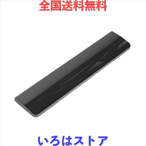 Faluber 漆塗り木製リストレスト アームレスト ウッドパームレスト 無垢材 天然木 おしゃれ すべり止め付 人間工学 キーボード用(黒, M-3