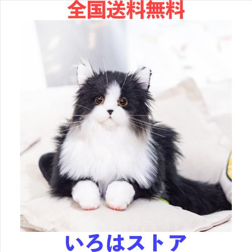 Chongker 猫ぬいぐるみ リアル 本物そっくり ハンドメイド やさしい手触り，可愛く癒しネコ ぬいぐるみ猫好きな人、お母さん、子供、お年の通販は 9,760円