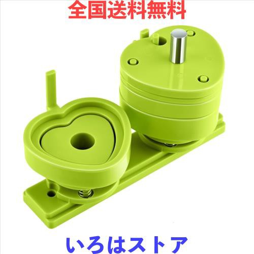 【ハート形】 缶バッチマシーン専用58mm金型 ハート形 缶バッジ 缶バッジメーカー 専用ベース 金属素材100セット付き アイドルグッズ 手の通販は