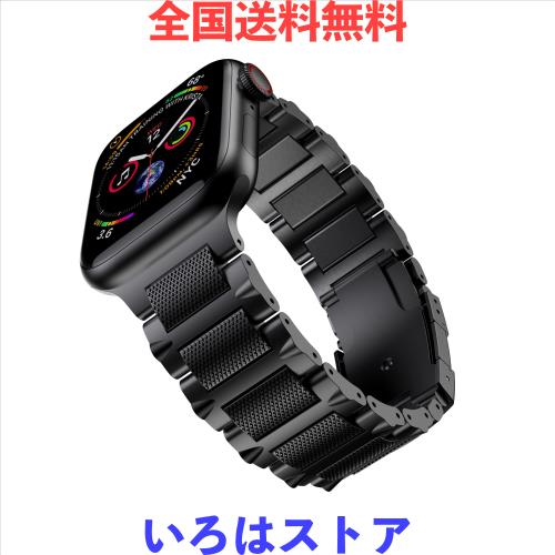 Apple Watch バンド Ultra 49mm Series 10 46mm Series 9 8 7 45mm Series 6 5 4 SE 44mm Series 3 42mm に対応 チタン製 ストラップ マ