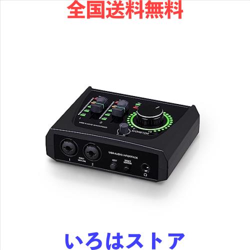 BOMGE ミニ 2 チャンネル USB オーディオ インターフェイス、レコーディング、ストリーミング、ポッドキャスティング用、XLR/48V ファン