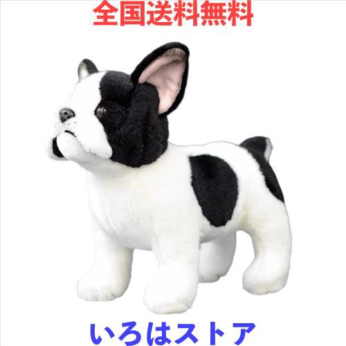 lilizzhoumax ブルドッグぬいぐるみ リアルな犬のぬいぐるみ スーパーソフトぬいぐるみ 女の子のおもちゃ 子供用 室内装飾 (ブラックとホの通販は 4,997円